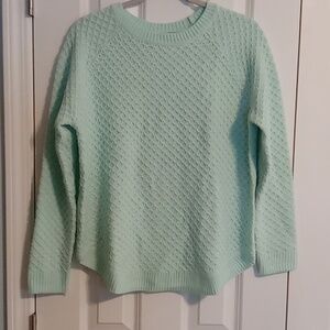 St. John's Bay Light Green Textured Sweater